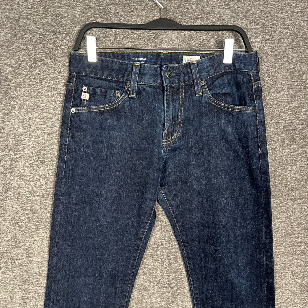 AG Adriano Goldschmied The Nomad Modern Slim SELVEDGE Jeans‎ Men's 30R Dark Wash - Picture 2 of 15